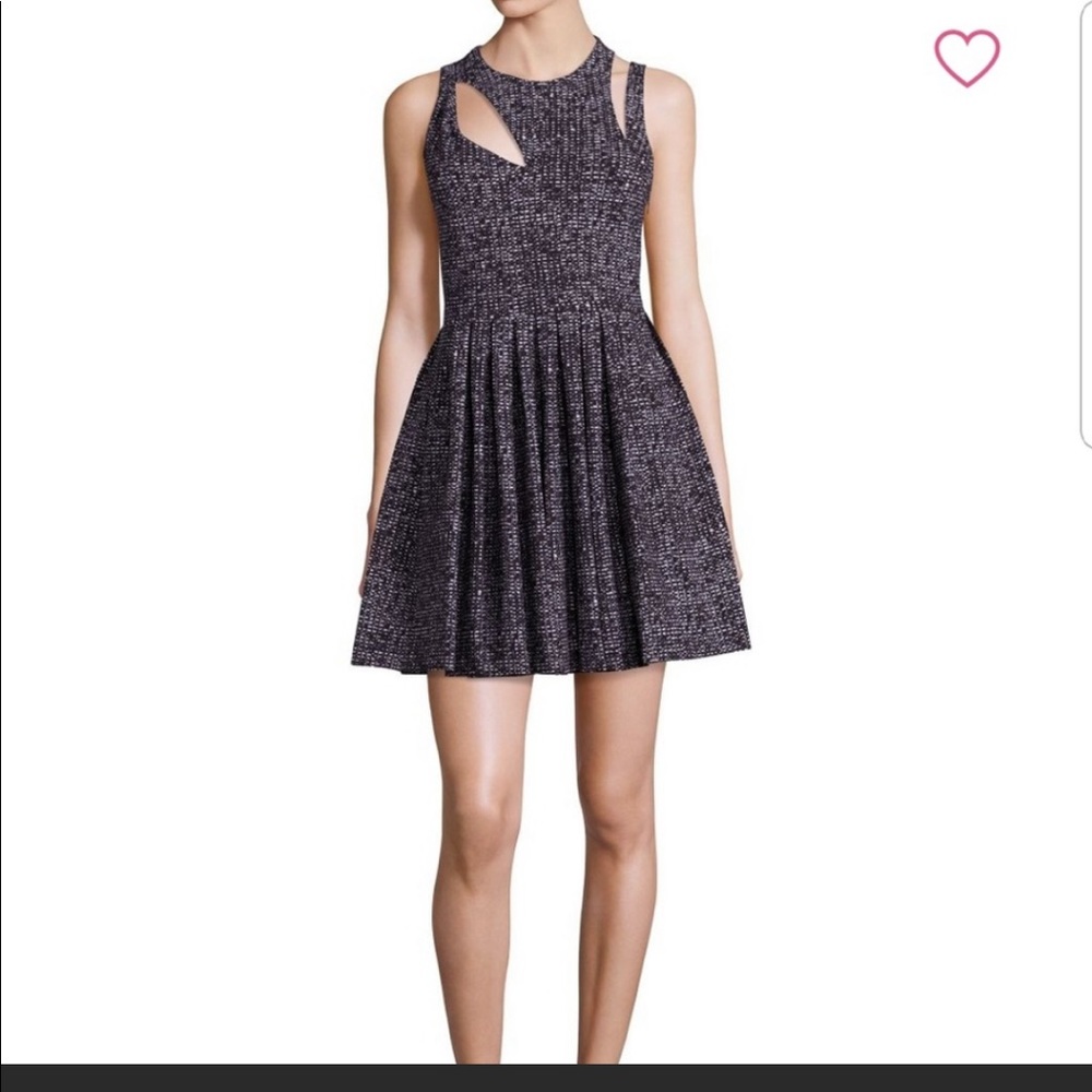 Cinq à Sept Black and White Pandora Dress